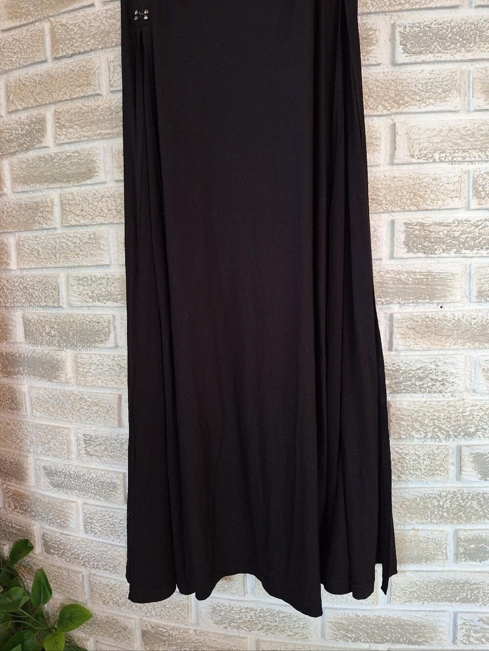 KILLSTAR Double Slit Rivets Maxi Skirt - High Waist - Goth Alt Summer Size XS - Picture 3 of 3
